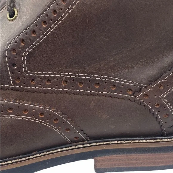 Nunn Bush Odell Wingtip Rust Dress Boots - Picture 14 of 16